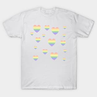 Pastel Pride Hearts T-Shirt